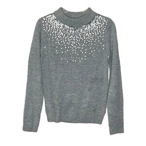 ❤️ JUICY COUTURE Lightweight Sequin Sweatshirt Size XS